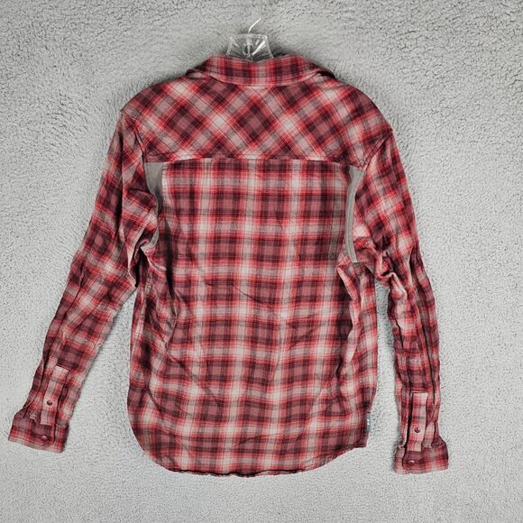Under Armour UA Tradesman Plaid Flex Flannel Shirt Mens Medium Long Sleeve - Picture 4 of 10